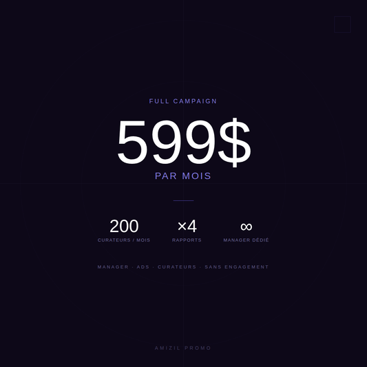 Pack Full Campaign — Promotion musicale mensuelle